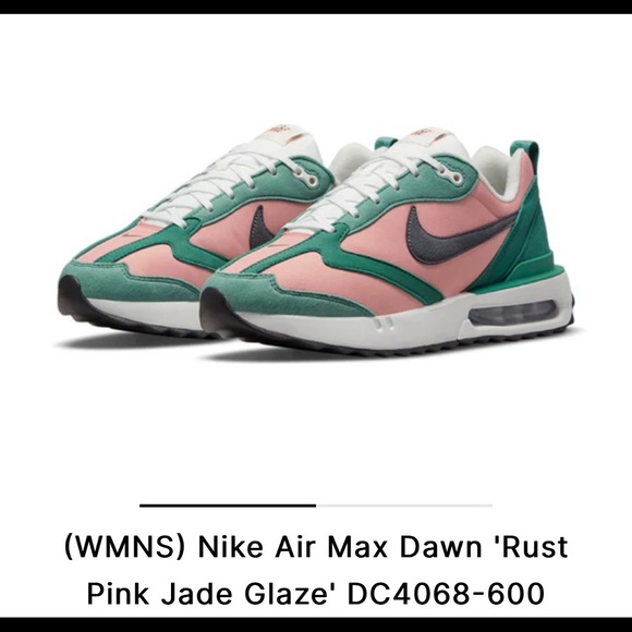 Nike Air Max Dawn Rust Pink/Jade Glaze/Summit
White/Iron Grey Size 7.5 Women's - Picture 2 of 6